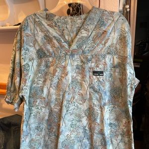 Women’s Scrub Med Floral Scrub Top Nurse nurses medical vet